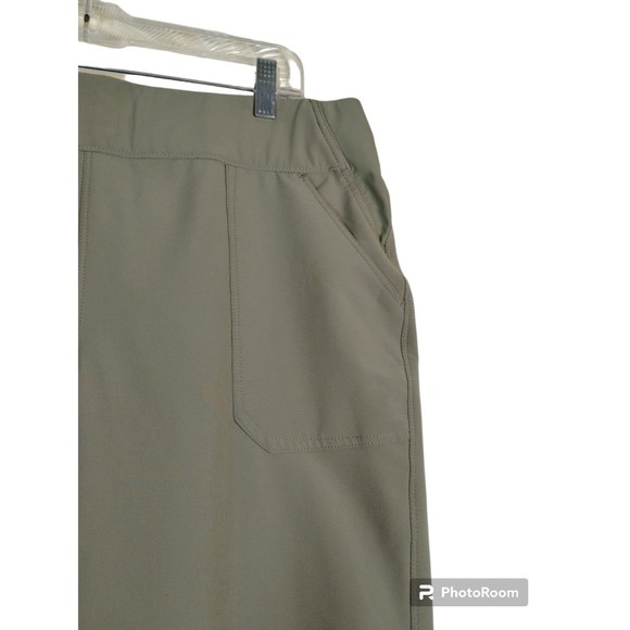 Weatherproof Pants Women's XL Moss Green Stretch Pull On Slim Pant 2 Pockets - Picture 4 of 12